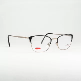 Metalowe oprawki damskie męskie prostokątne okulary liv lewant czarne srebrne metalowe prostokątne