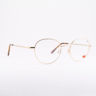 oprawki damskie złote kółka małe okulary subtelne eleganckie delikatne niewidoczne lekkie modne Indigo