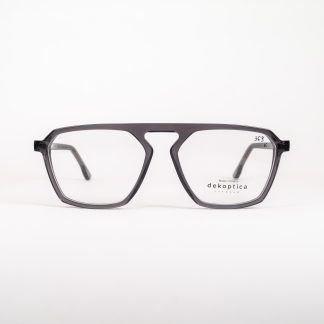 okulary polski producent nowoczesny design oooczy oprawki męskie Dekoptica oprawy awiator pilotki aviator szare grafitowe transparent modne okulary ciekawe nietypowy mostek minimal