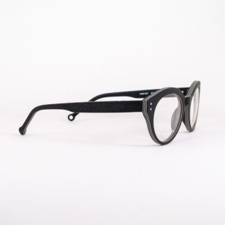 oprawa damska okulary ekologiczne oooczy monkeyglasses czarne lata 60 retro vintage biodegradowalne ecofriendly glasses top design audrey optyk lodz łódź