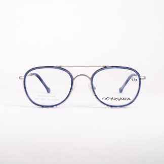 eko okulary ekologiczne oprawki aviator oprawa unisex biodegradowalne pilotki oooczy Monkeyglasses niebieskie srebrne oryginalne ciekawe recykling z recyklingu modne trendy