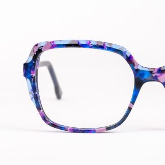 okulary kwadratowe kolorowe oprawki damskie duże niebieskie fioletowe modne 2022 oprawa trendy polski producent Dekoptica kwadrat wysokie jasne odmładzające okulary korekcyjne online optyk oooczy