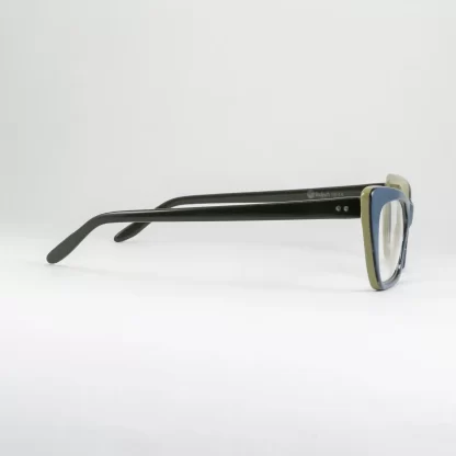 turkusowe oprawki kocie Bodyych kolorowe okulary damskie designerskie odważne wyraziste
