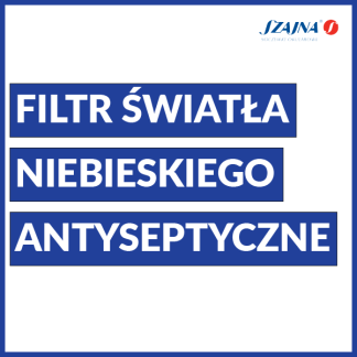 okulary do komputera szkła korekcyjne blokujące światło niebieskie Led NanoAg Szajna
