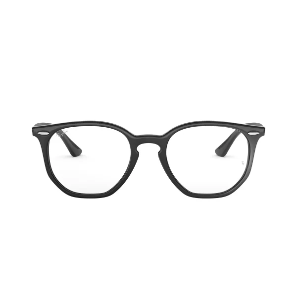 oprawki Ray Ban RB 7151 2000 okrągłe czarne okulary korekcyjne owalne ścięte geometryczne modne