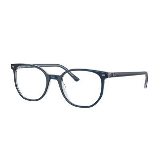 ray ban 5397 8324 okrągłe okulary korekcyjne owalne granatowe modne oprawki młodzieżowe damskie męskie unisex na szczupłą małą twarz